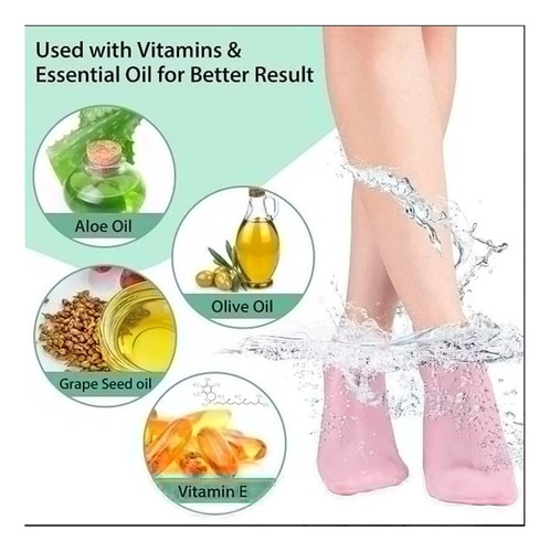 Calcetines De Silicona For Pedicura Women Foot Spa Cubrepié