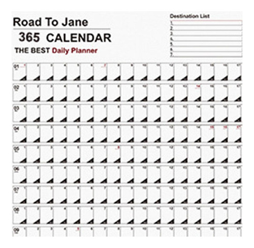 ( Planificador De Calendario Anual Para Colgar En La Pared,
