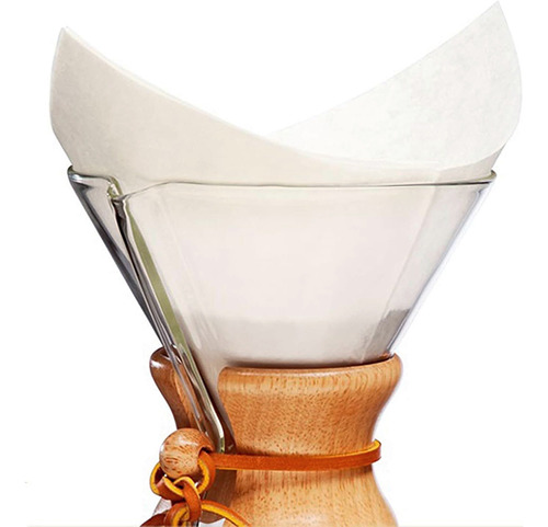 Filtros Papel Blanco Cafetera Goteo Chemex V60 Barista Café