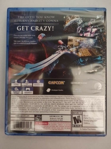 Imagen 3 de 5 de Devil May Cry 5 Dmc 5 Ps4 Juego Fisico Sellado Canje / Venta