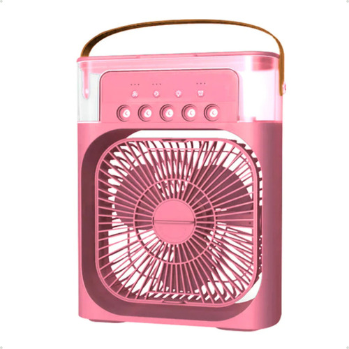 Ar Condicionado E Ventilador Frio Silencioso Mini Portátil Cor Mini Ar Rosa