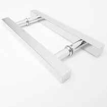 Comprar Puxador Quadrado Aço Inox 100x80cm Portas Madeirau002Fvidro