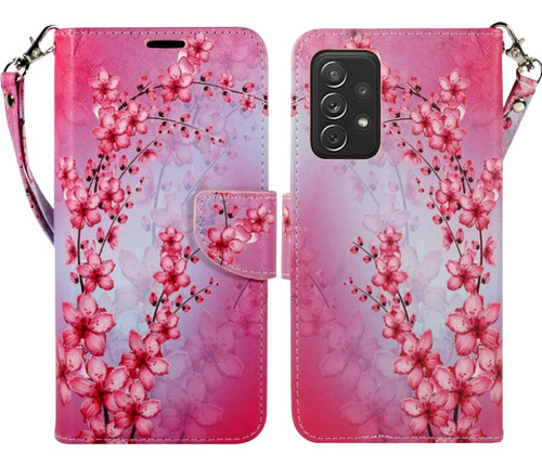 Funda Tipo Cartera Para Samsung Galaxy A53 5g Mujer Piel