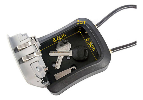 Funda Con Cierre Para Guardar Llaves, Cadena Extraíble, Tama