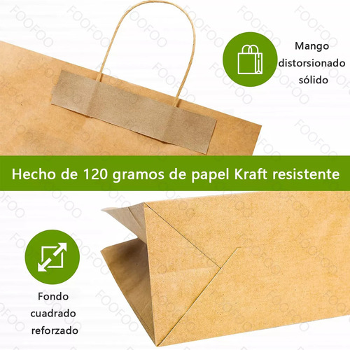 30 Bolsas De Papel Ecológicas Portátil Decorativas Regalo