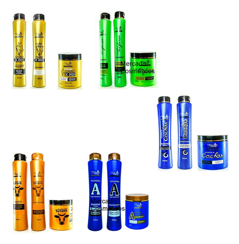 3 Shampoo 3 Condicionador 3 Máscara Minas Fórmula