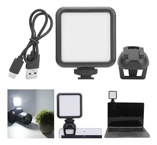 Luz Led De Preenchimento Rgb Camera + Suporte Cel Notebook
