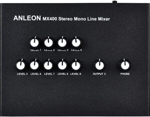 Anleon Mx400 Mixer De 4 Canales Mono + 5 Estéreo