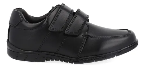Zapato Escolar Vazza Color Negro Con Velcro Para Jr. Ni o Cuotas