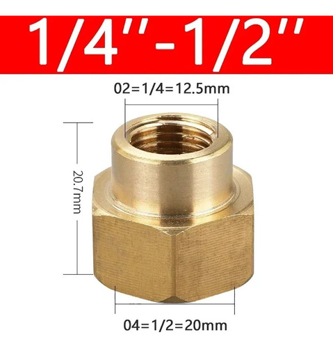 Adaptador De Manguera Con Conector Hexagonal, 1 Pieza, Rosca