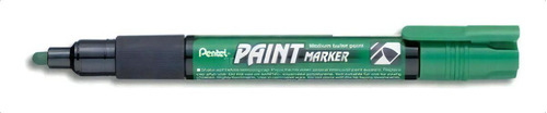  Marcador Permanente Pentel MMP20 de punta redonda verde média x unidad