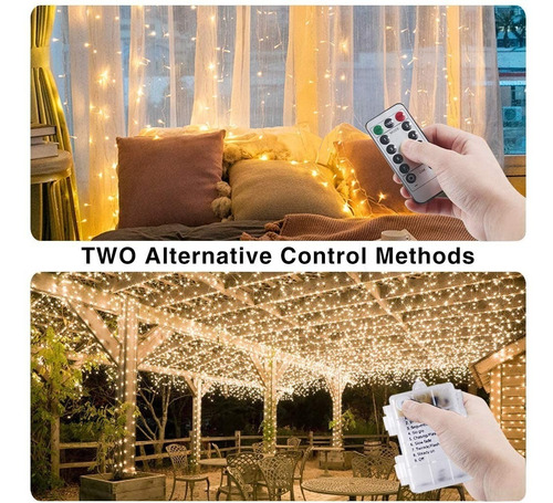 Guirnalda Luces Led Decoracion 10m Alimentada Por Batería