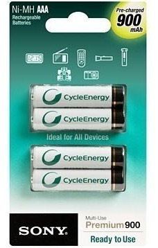 Pilas Sony 900mah Aaa Recargables X 4 En Blister, Nuevos