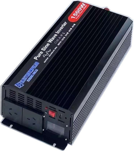 Imagen 1 de 6 de Inversor 12 A 220v 1500w Senoidal C/ Display. Electroimpulso