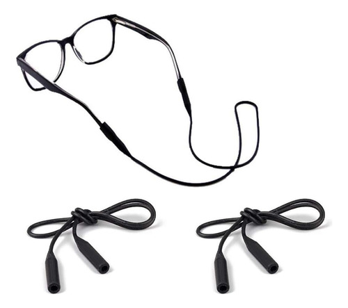 3 Unidades De Strap, Amarra Sujeta Lentes Silicona Ajustable