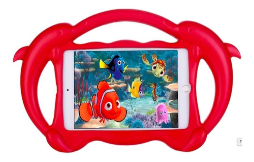 Capa Protetora Infantil Para iPad Mini Golfinho Impacto 