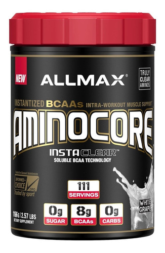 Allmax Amino Core 111 Servicios Aminoácidos 8g Bcaas 