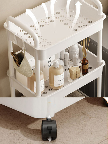 . Carrito Organizador Estante Almacenaje 4 Niveles Con