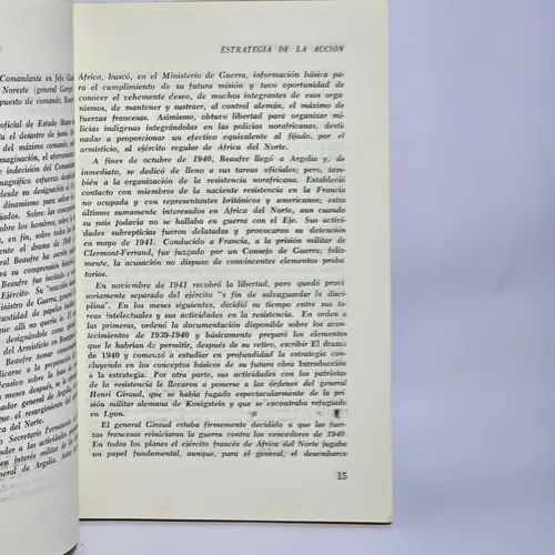 Antiguo Libro Estrategia De La Acción Baufre 1973 Ro 2393 (Usado)