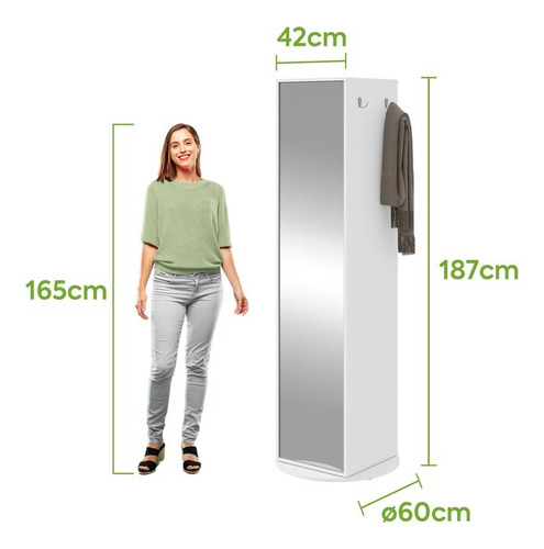 Sapateira Giratória Madeira Regulável Vertical