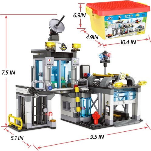 Juego De Bloques De Construcción De Estación Swat De Policía