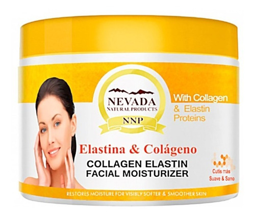 Crema Facial Elastina Y Colageno Hidratante  Nevada