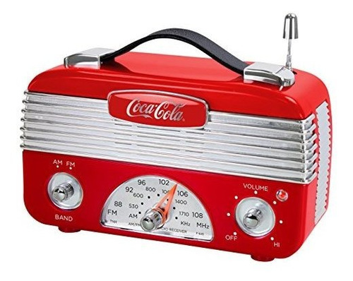 Imagen 2 de 6 de Coca Cola Ccr01 - Radio Am Fm De Estilo Vintage