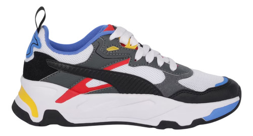 Tenis Puma Trinity Jr Unisex - 39083809 Blancos Sneakers Casuales Y Cómodos Transpirables