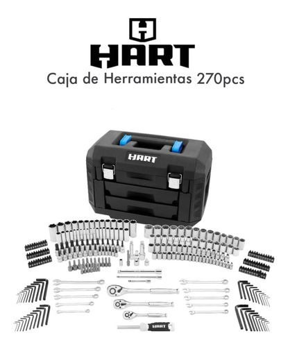 Caja De Herramienta 270 Piezas Hart