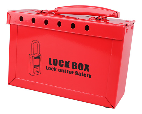 Red Lock Lockout Tagout, 12 Orificios, Construcción Robusta,