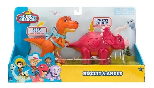 Muñeco Dino Ranch Deluxe Biscuit & Angus 