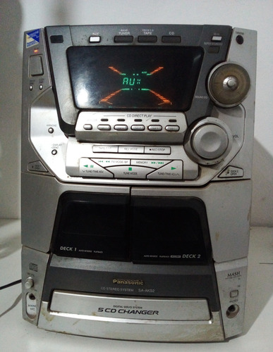 Minicomponente Panasonic Modelo Sa-ak52 Sin Parlantes Leer Gris 180 W (Usado)