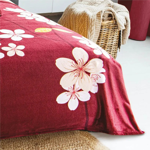 Cobertor Ligero Concord Dulce Ind/mat Ultrasuave Color Vino