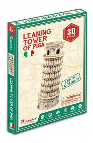 Puzzle 3d Leaning Tower Of Pisa 8 Pcs - Cubicfun