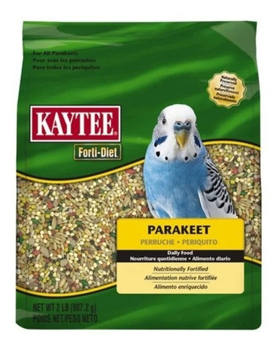 Alimento Fortificado Periquitos Forti-diet Kaytee 907 Gr