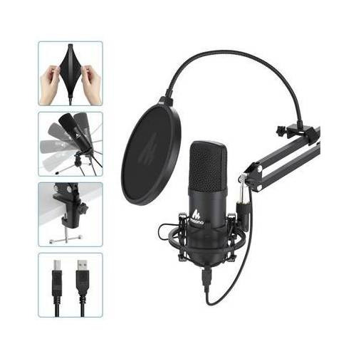 Micrófono Maono AU-A04 condensador cardioide negro