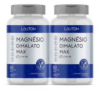 Magnésio Dimalato 100% Idr - 120 Capsulas Lauton Nutrition