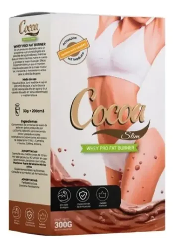 Cocoa Slim Suplemento de Proteínas en Polvo con Cafeína y L-carnitina 300g