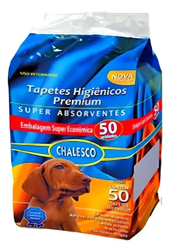 Tapete Higiênico Chalesco Para Cães - Com 50 Unidades