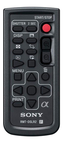 Control Remoto Inalámbrico Sony Rmtdslr2 Para Alpha Y Nex, (