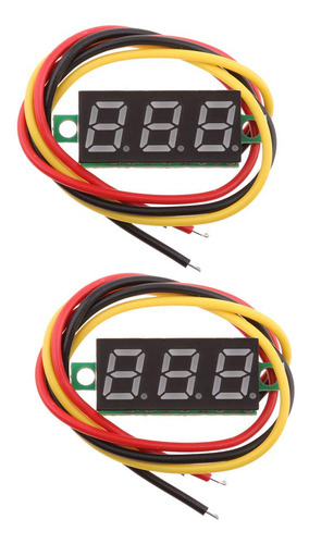2pcs 0.28 Inch 4.0 ~ 40v Digital Voltímetro Panel De