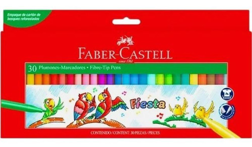 Marcadores Faber-castell Fiesta 30 Colores Nuevos 