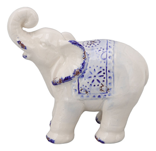 Decoración De Cerámica Con Forma De Elefante, Segura, Redond
