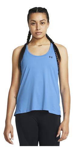 Polera Sin Mangas Ua Knockout Mujer Azul Under Armour