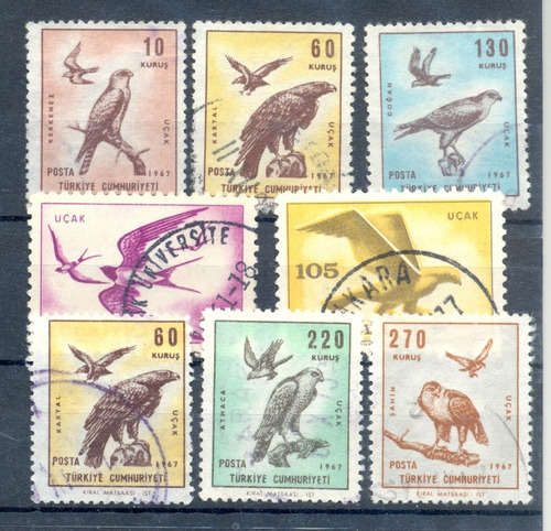  Turquía  Serie De Aves 1970