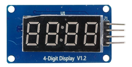 Placa Display 4 Digitos Tm1637 4 Pines Ideal Reloj Robotica