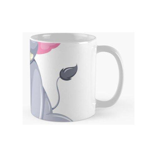 Taza Elefante Caprichoso Deleita Sonriendo En Poses Jugueton