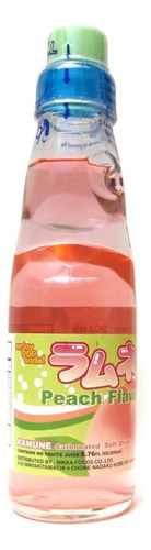 Refrigerante Ramune Pêssego Bebida Japonesa 200ml Kotobukya
