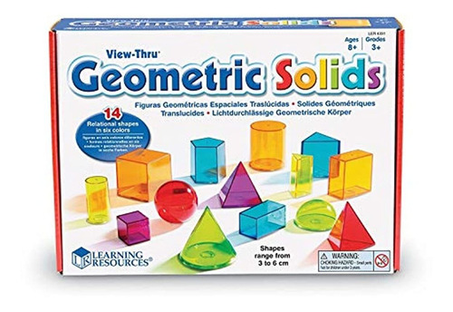 Recursos De Aprendizaje View-thru Geometric Solids