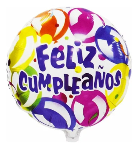 Pack Globos Metálico Feliz Cumpleaños 3 Unidades